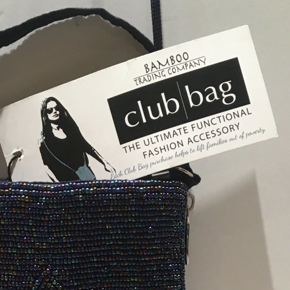 BLUE BEADED PHONE BAG - Picture 12 of 14